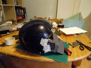 The mask after the initial day's prototyping