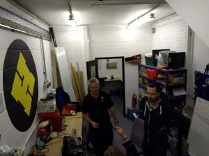 Cheltenham Hackspace's busy workshop area